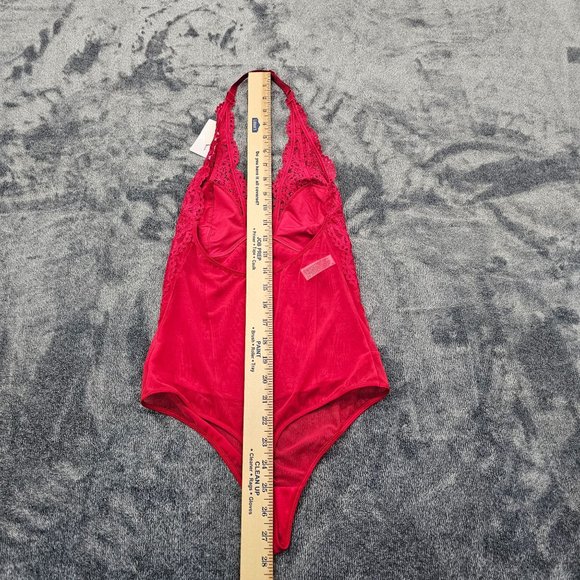 B Temptd by wacoal Nighty womens size small red one piece Lace pull on g string - Picture 10 of 12